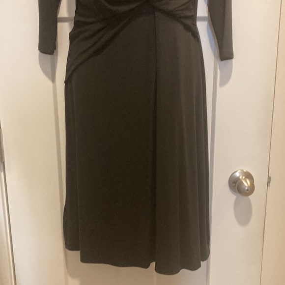 Long Sleeve Black Wrap Dress 👗,size-S, 93% Rayon, 7% Spandex,Never worn - Picture 8 of 12